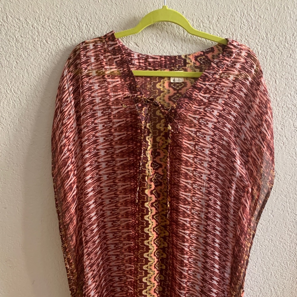 Summer tunic - swimsuit cover up or Sheer top